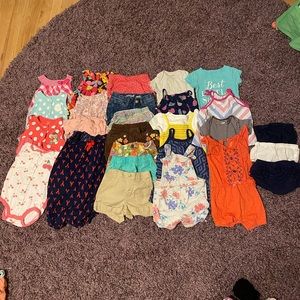 12 month girl summer spring lot